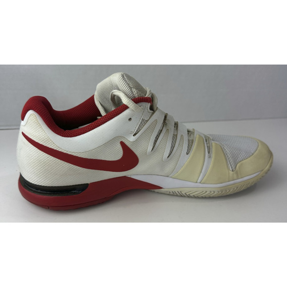 Nike ZOOM VAPOR 9.5 Tour Men's Tennis Shoes White University Red Size 11.5 *Flaw - Picture 3 of 16